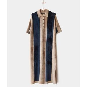 Creatures Of Comfort Stripe Velour Dress - S